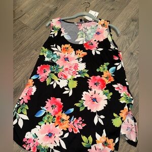 Cynthia Rowley Gray Floral Top